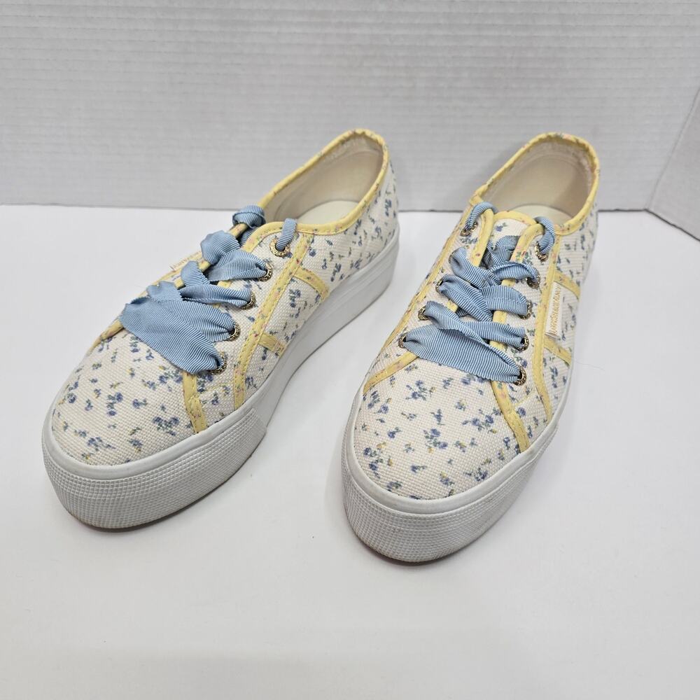 SUPERGA LOVE SHACK FANCY PLATFORM SNEAKERS, SIZE 37.5
